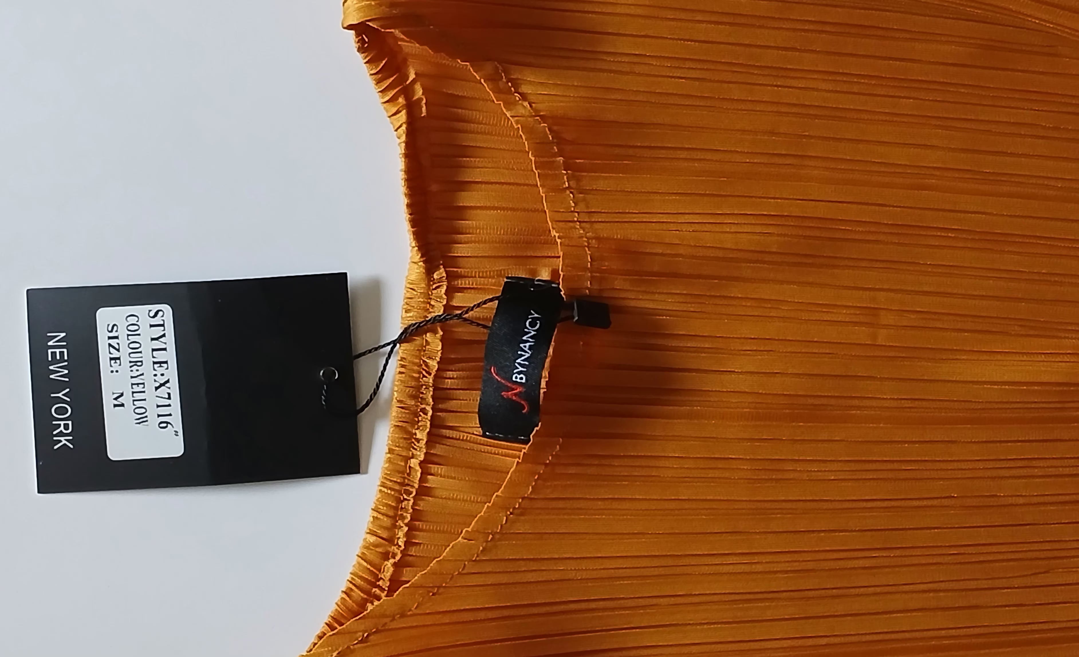 Nancy Designer Color Block Blouse - Yellow Red Black Bell Sleeve