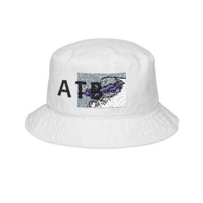 Embroidered 'ATB' Bucket Hat — Retro Graphic Logo Hat