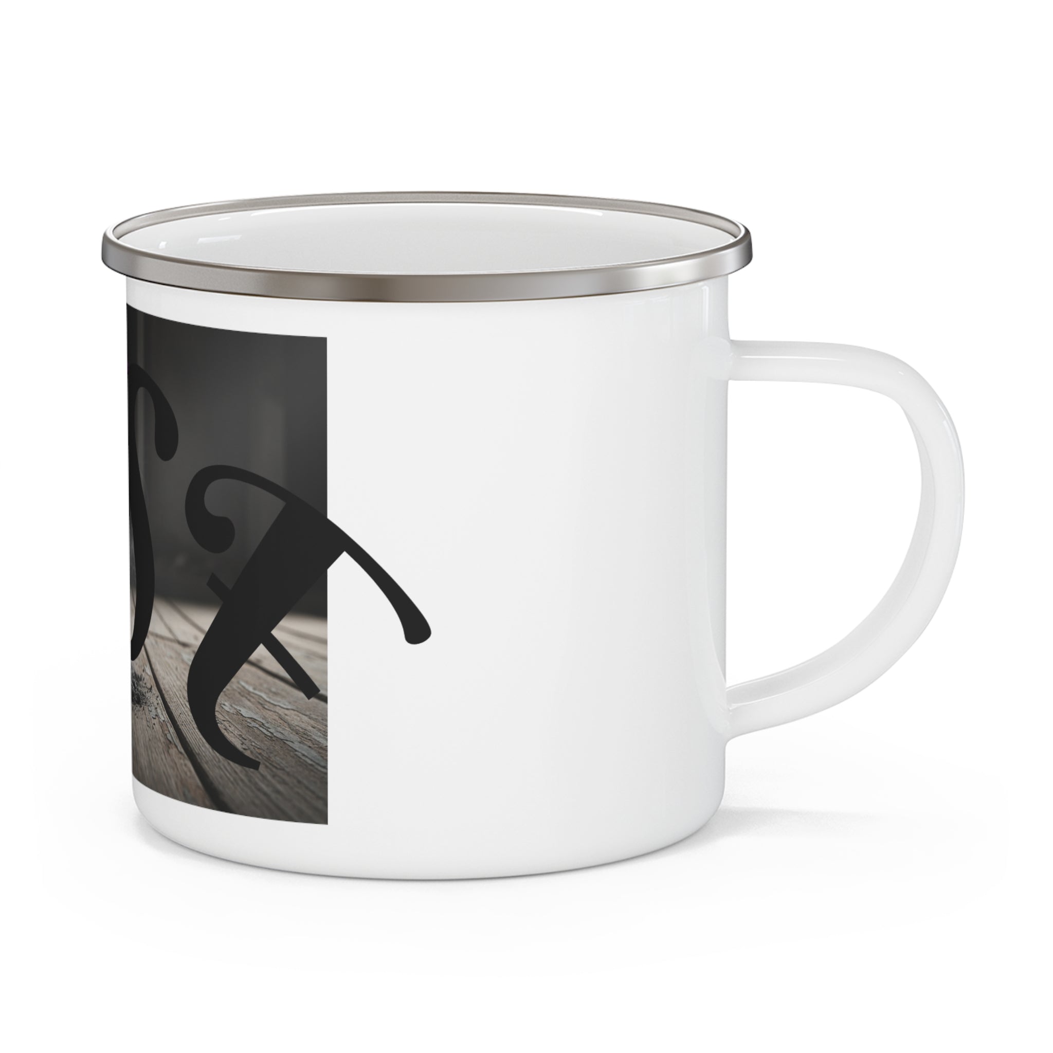 Enamel Mug - Rustic Feather Camping Cup | Outdoor Coffee Travel Mug